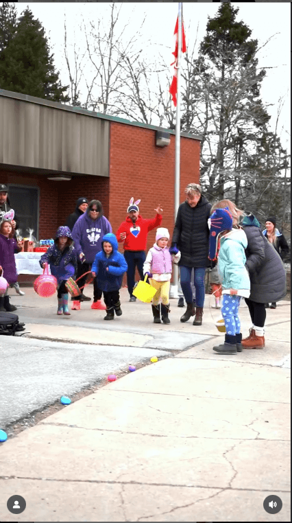 Neighbours gathering at a community event in Lower Sackville